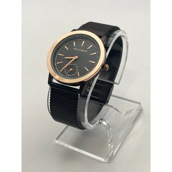 Vince Camuto Women's Watch 34mm Stainless Steel Mesh Band - New Battery WR 100ft - Picture 5 of 9